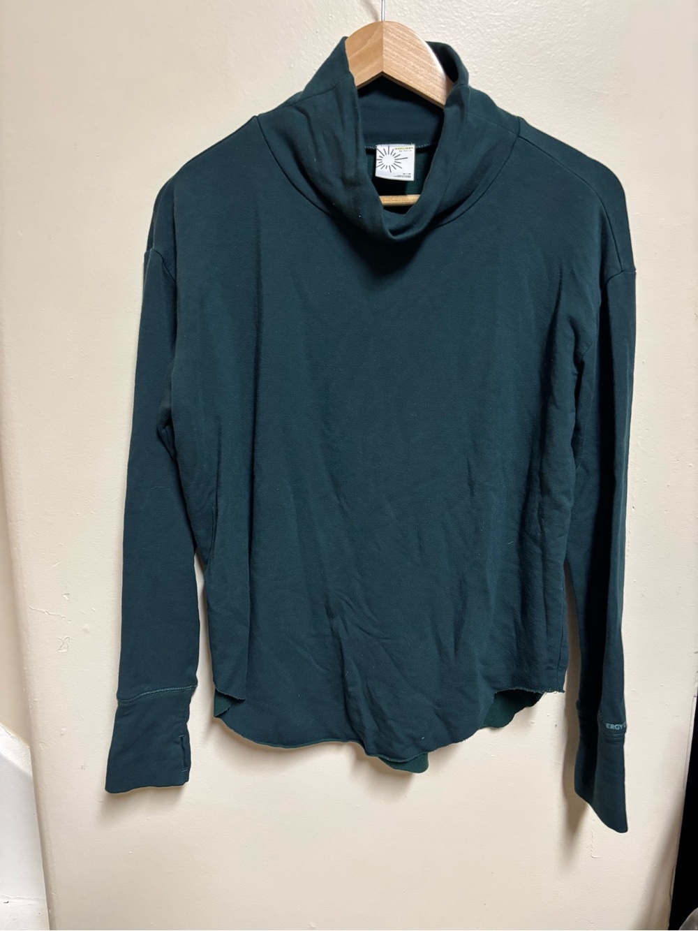 Cowl Neck Long Sleeve Top in Deep Teal